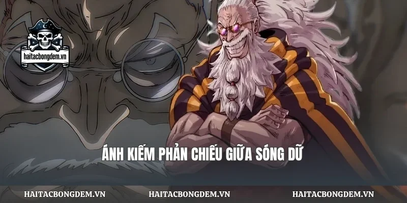 Ánh kiếm phản chiếu giữa sóng dữ