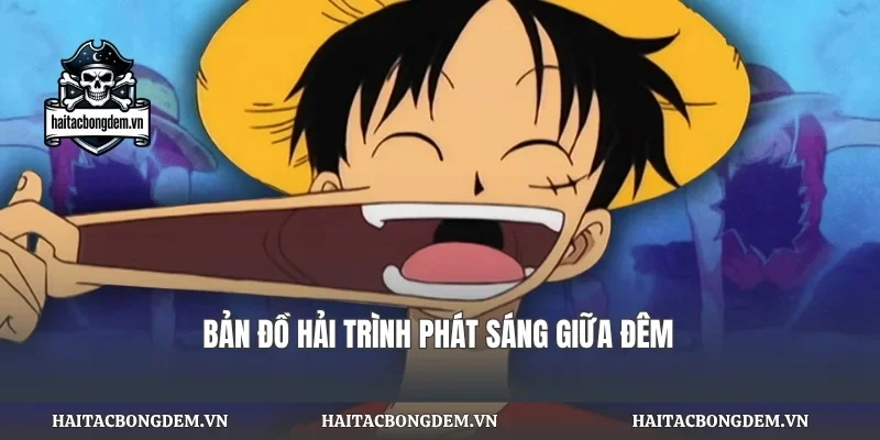 Bản đồ hải trình phát sáng giữa đêm