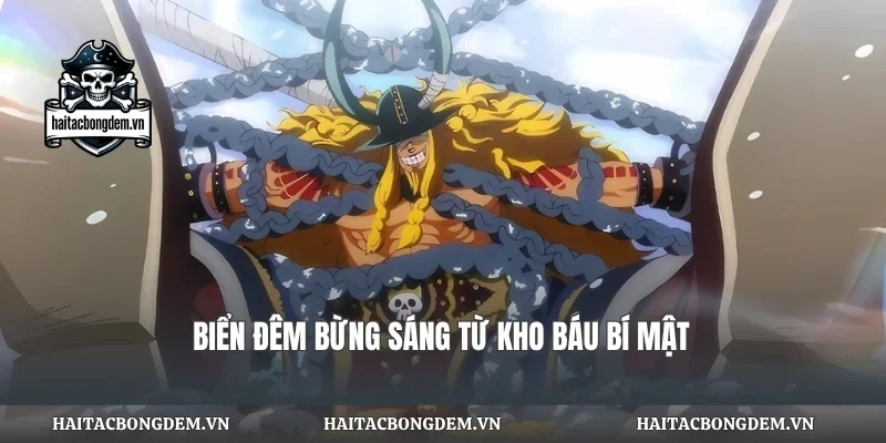 Biển đêm bừng sáng từ kho báu bí mật
