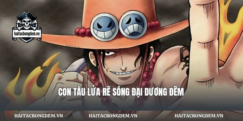 Con tàu lửa rẽ sóng đại dương đêm