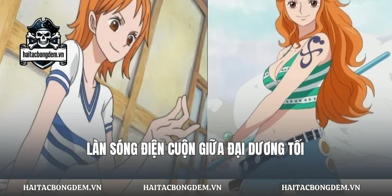 Làn sóng điện cuộn giữa đại dương tối