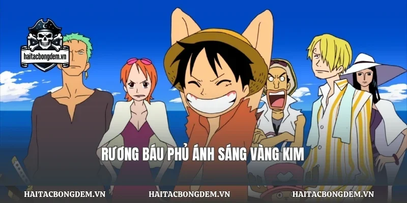 Rương báu phủ ánh sáng vàng kim
