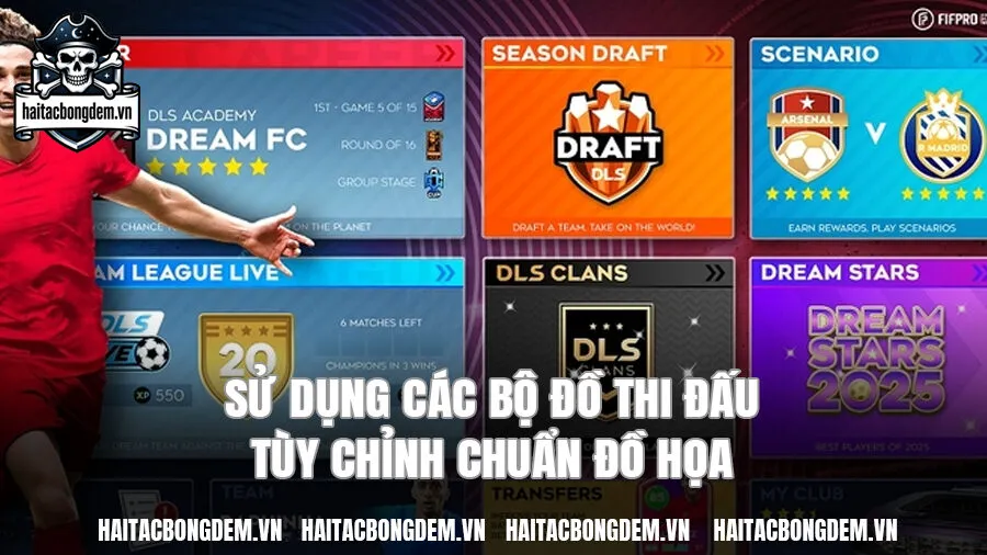 Lợi ích vượt trội khi sử dụng các bộ đồ thi đấu tùy chỉnh chuẩn đồ họa